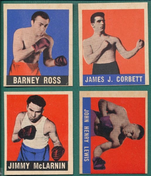 1948 Leaf Boxing (8) Card Lot W/ LaMotta