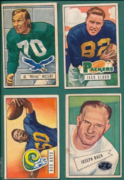 1951-74 Football Grab Bag (70) Card Lot