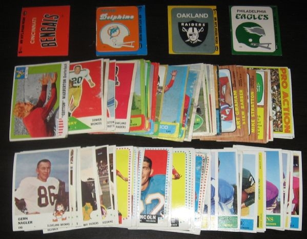 1951-74 Football Grab Bag (70) Card Lot