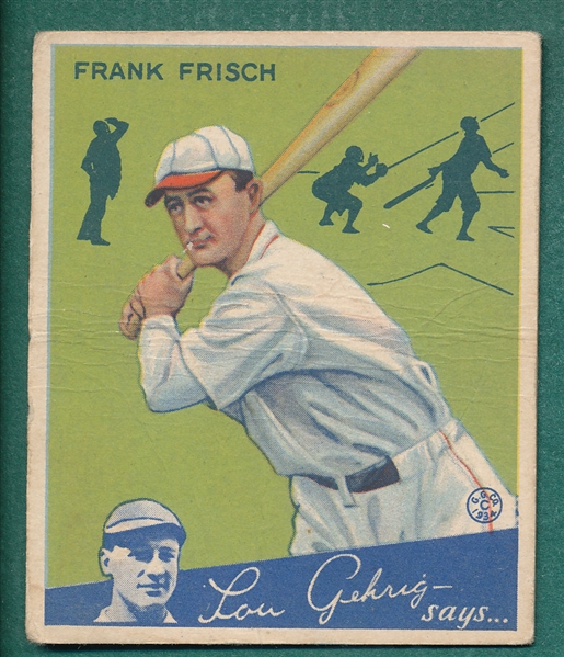 1934 Goudey #13 Frank Frisch 