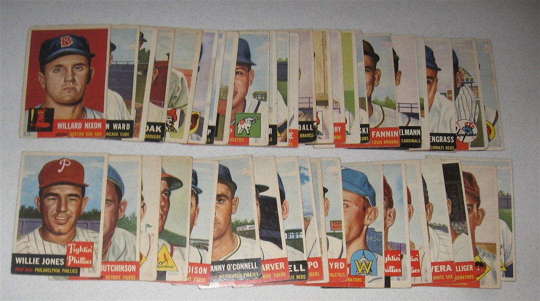 1953 Topps Lot of (47) W/ #274 Riddle