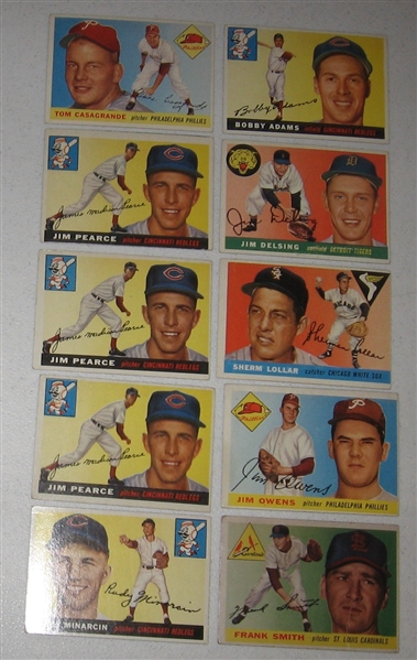 1955 Topps Lot of (55) W/ #210 Snider