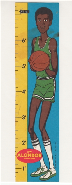 1969-70 Topps Rulers Basketball Lot of (27) W/ Alcindor