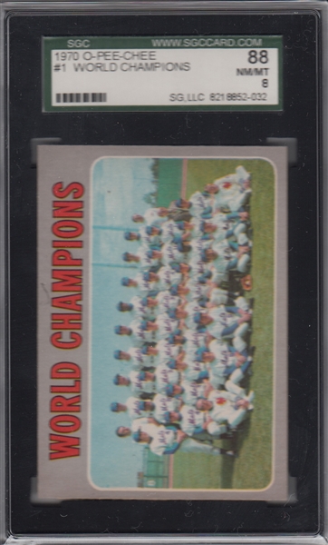 1970 O-Pee-Chee #1 Mets Team *None Graded Higher* 