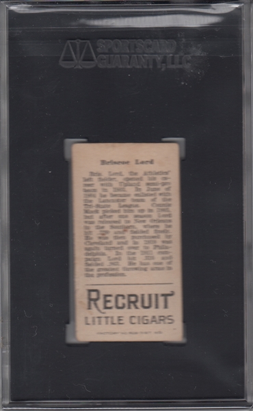 1912 T207 Lord Recruit Little Cigars SGC 50