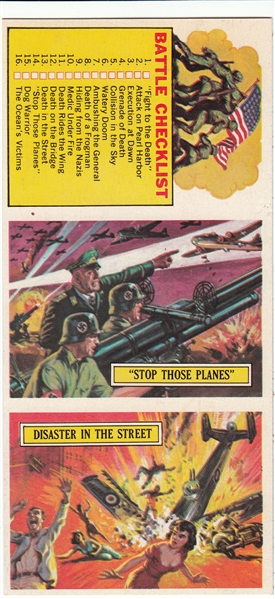 1965 Topps Battle Uncut Card Strip *Topps Vault*