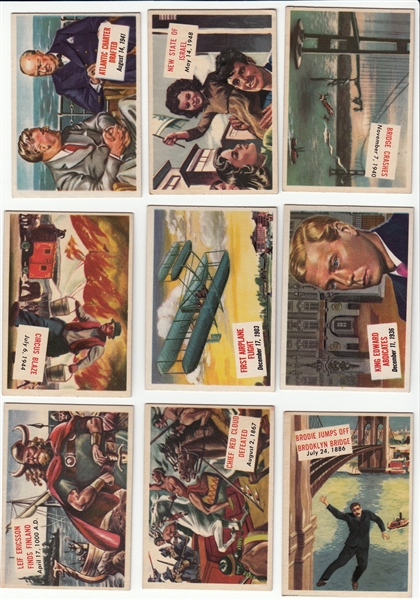 1954 Topps Scoops Partial Set of (78)