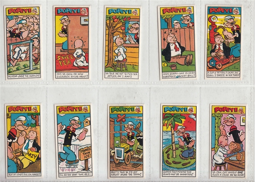 1960 Primrose Sweets Popeye, 3rd Series, Complete Set (50)