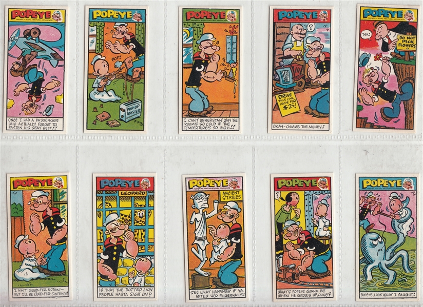 1960 Primrose Sweets Popeye, 3rd Series, Complete Set (50)