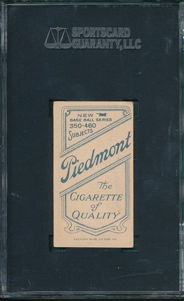 1909-1911 T206 Murray, Portrait, Piedmont Cigarettes SGC 60