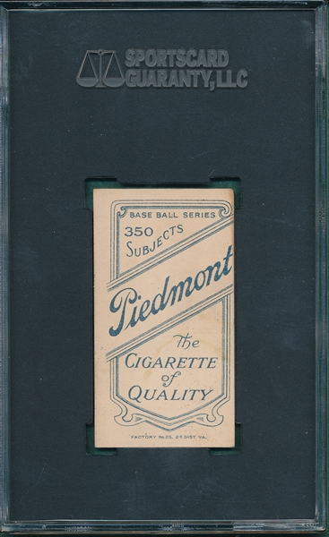 1909-1911 T206 Puttman Piedmont Cigarettes SGC 60