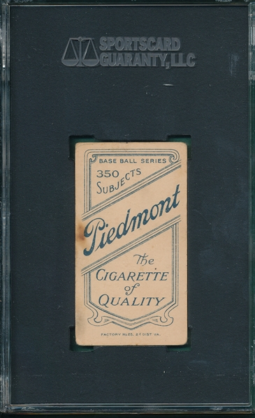1909-1911 T206 Howard, Del, Piedmont Cigarettes SGC 55