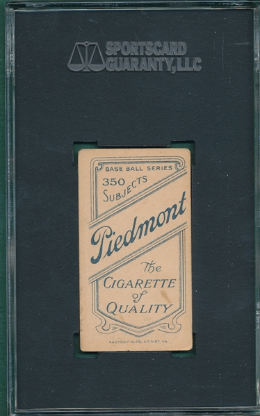 1909-1911 T206 Brashear Piedmont Cigarettes SGC 55