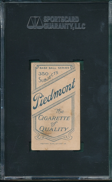1909-1911 T206 Jones, Davy, Piedmont Cigarettes SGC 50