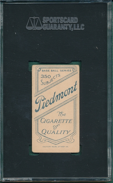 1909-1911 T206 Starr Piedmont Cigarettes SGC 50