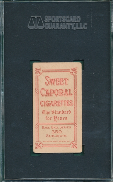 1909-1911 T206 Turner Sweet Caporal Cigarettes SGC 50 *Factory 25*