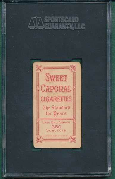 1909-1911 T206 Manning, Pitching, Sweet Caporal Cigarettes SGC 45