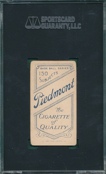 1909-1911 T206 Spade Piedmont Cigarettes SGC 45