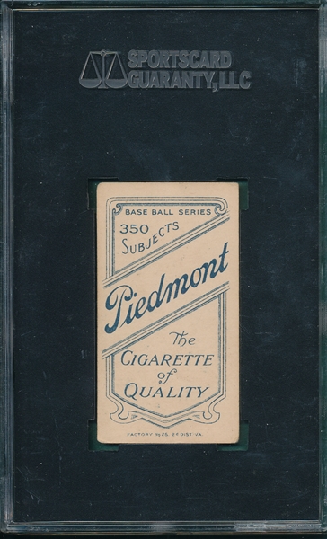 1909-1911 T206 Walsh Piedmont Cigarettes SGC 50