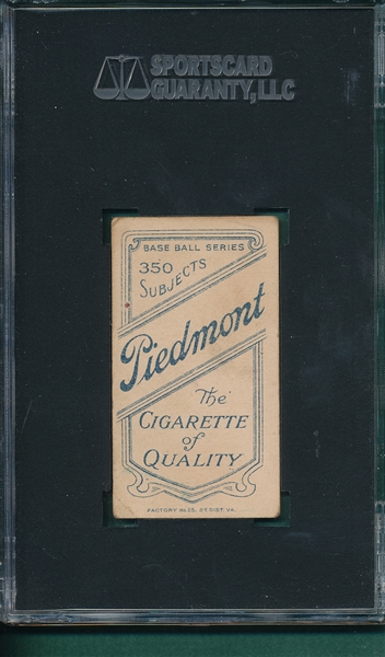 1909-1911 T206 Hart, Jimmy, Piedmont Cigarettes SGC 40 *Southern League*