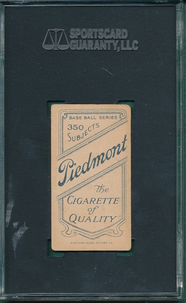 1909-1911 T206 Graham, Bill, Piedmont Cigarettes SGC 10