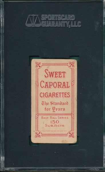 1909-1911 T206 Wiltse, Portrait, No Cap, Sweet Caporal Cigarettes SGC 20