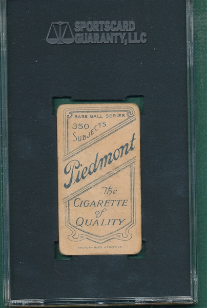 1909-1911 T206 Sweeney, Bill, Piedmont Cigarettes SGC 30 
