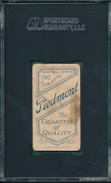 1909-1911 T206 Hahn Piedmont Cigarettes SGC 35