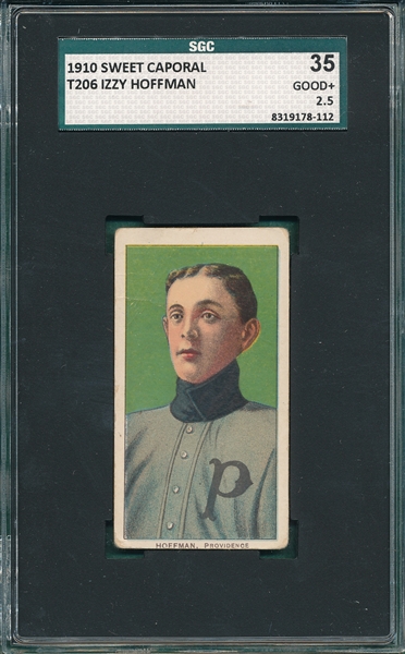 1909-1911 T206 Hoffman, Izzy, Sweet Caporal Cigarettes SGC 35