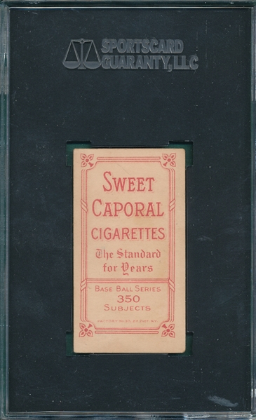 1909-1911 T206 Hunter Sweet Caporal Cigarettes SGC 35