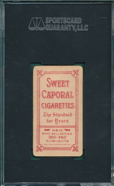1909-1911 T206 Stovall, Batting, Sweet Caporal Cigarettes SGC 35