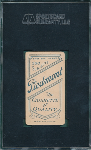 1909-1911 T206 Barbeau Piedmont Cigarettes SGC 40