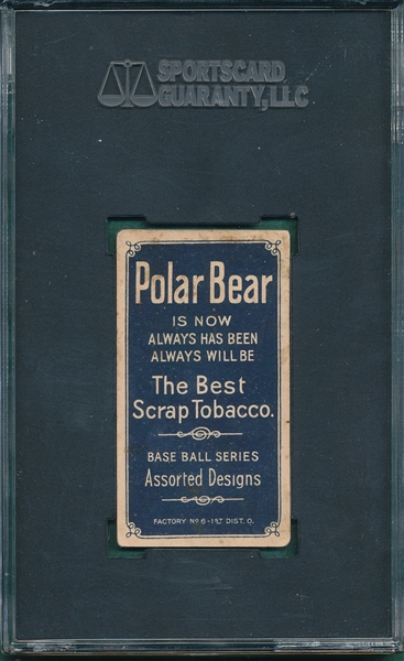 1909-1911 T206 Shannon Polar Bear SGC 40 