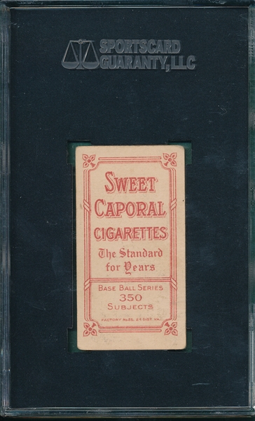 1909-1911 T206 Steinfeldt, Portrait, Sweet Caporal Cigarettes SGC 40 