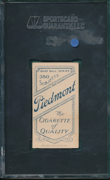 1909-1911 T206 Stone Piedmont Cigarettes SGC 40 