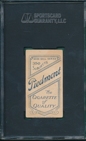 1909-1911 T206 Thomas Piedmont Cigarettes SGC 40 *Name Top & Bottom*