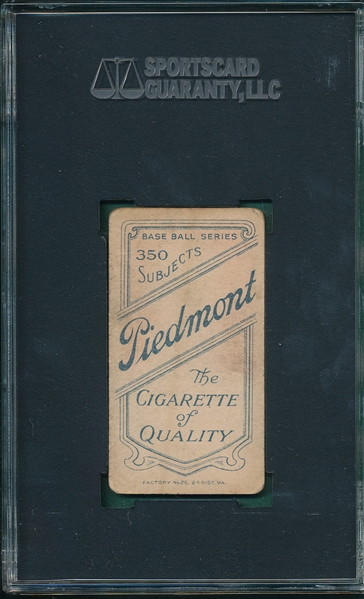 1909-1911 T206 Unglaub Piedmont Cigarettes SGC 40 