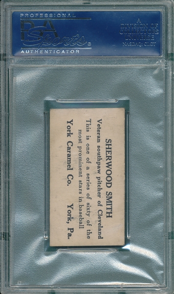 1927 E210-1 #31 Sherwood Smith York Caramels PSA 5