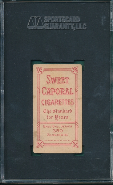1909-1911 T206 Lajoie, Bat, Sweet Caporal Cigarettes SGC 55