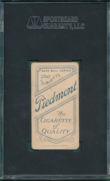 1909-1911 T206 Tris Speaker Piedmont Cigarettes SGC 40