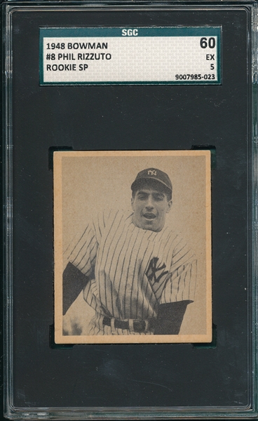1948 Bowman #8 Phil Rizzuto SGC 60 *Short Print*