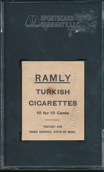 1909 T204 Wid Conroy Ramly Cigarettes SGC 40