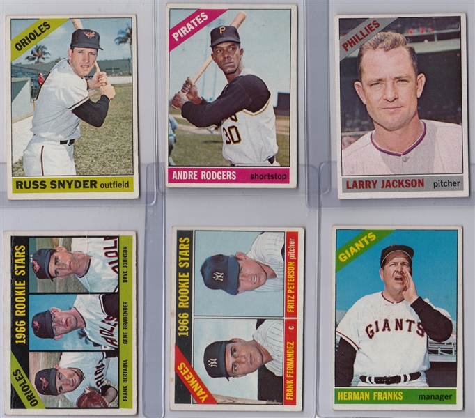 1966 Topps Lot of (12) High Numbers W/ #595 Larry Jackson