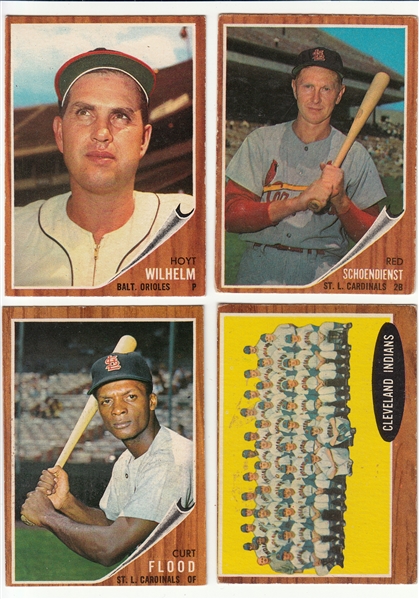 1962 Topps Lot of (37) High Numbers W/ #545 Wilhelm