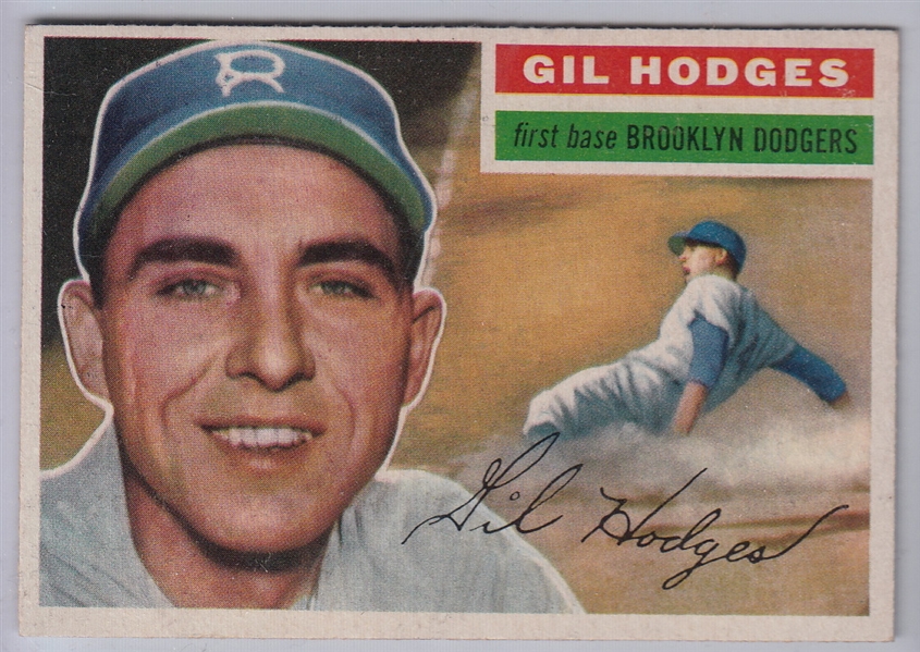 1956 Topps #145 Gil Hodges *Gray Back*