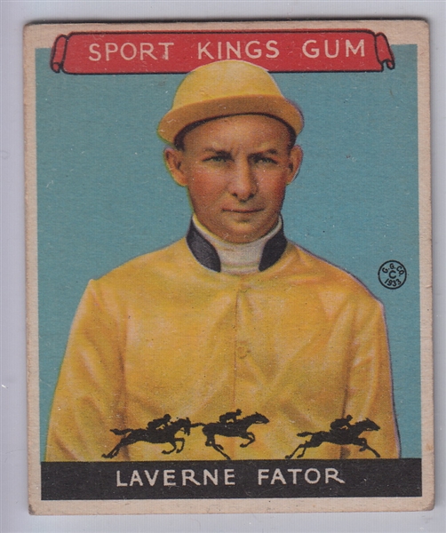 1933 Sport Kings #13 Laverne Fator
