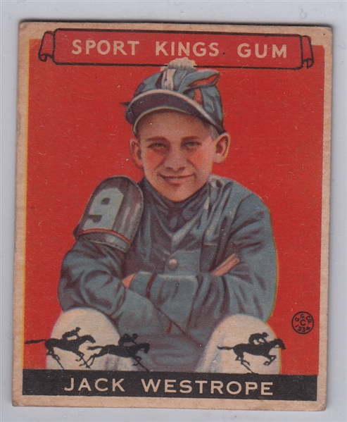 1933 Sport Kings #39 Jack Westrope
