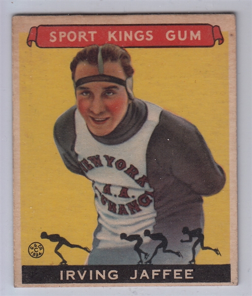 1933 Sport Kings #34 Irving Jaffee