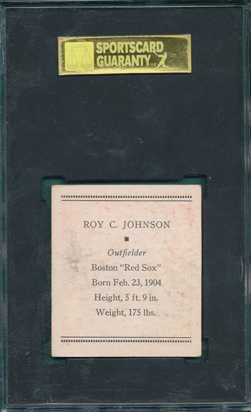 1933 R305 Johnson Tatto Orbit SGC 60