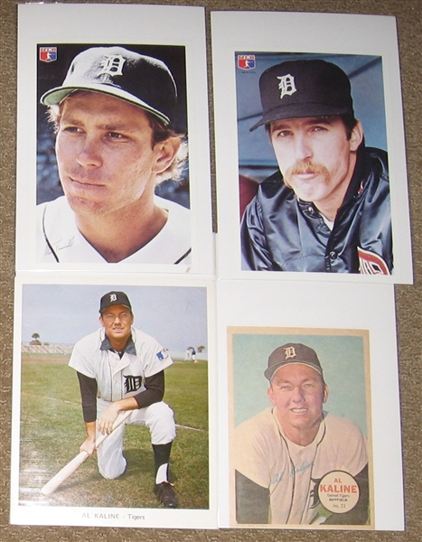 1969-1980s Detroit Tigers Photo Lot (36) W/ Kaline Poster